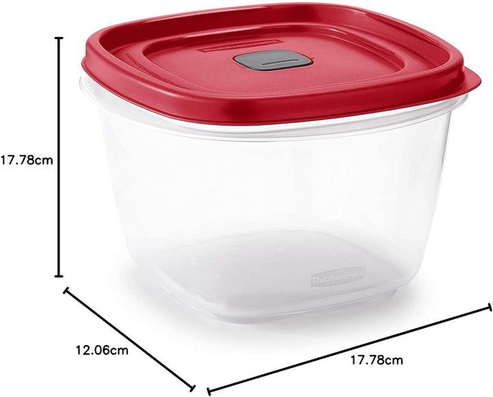 Rubbermaid 2030330 Easy Find Vented Lid Food Storage Containers, 7-Cup (3), 3