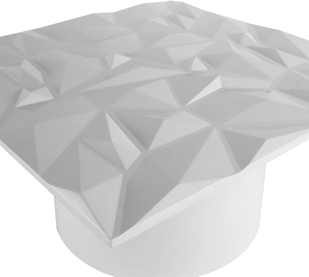 Badlüfter Wohnraumlüfter Diamant Panel weiss Ø 125 mm Nachlauf/Timer, Ø 125 mm Nachlauf/Timer