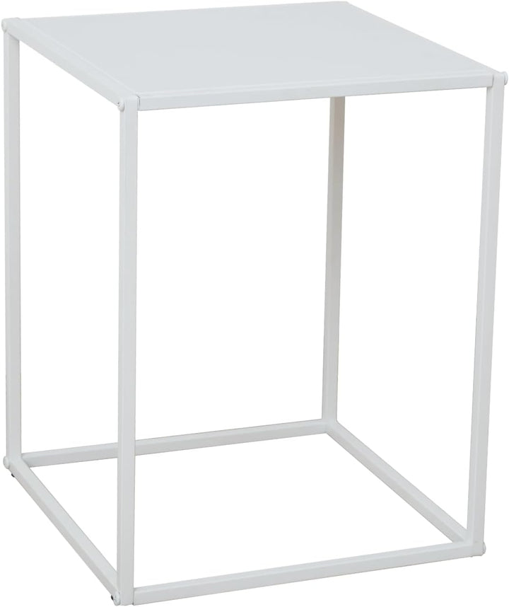 SVITA THEMI 2er Set Couchtisch Beistelltisch Nachttisch Wohnzimmertisch Weiss, Weiss