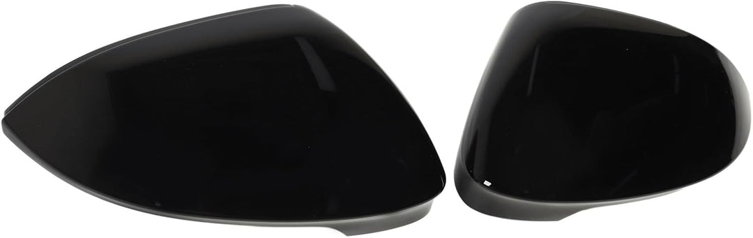 Glänzend Schwarze Rückspiegelabdeckungen, Kompatibel mit Mk8, Glatt Strukturierte Spiegelabdeckungsg