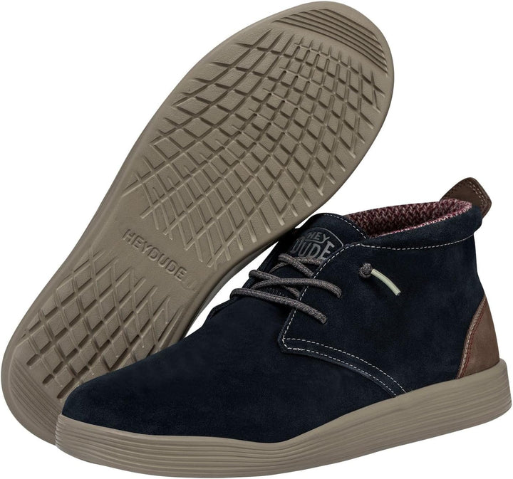 Hey Dude Jo Schnürboots Veloursleder uni Jo Schnürboots dunkelblau Veloursleder 45 EU Meerblau, 45 E
