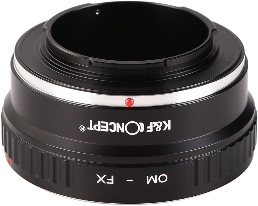 K&F Concept OM-FX Objektiv Adapterring,Adapter Fuji FX,Objektivadapter für Olympus OM Objektiv auf F