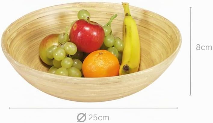 Kesper | Obst- und Gebäckschale | FSC®-Bambus | rund Ø 25 cm | nachhaltige Schale für Obst, Snacks &amp;