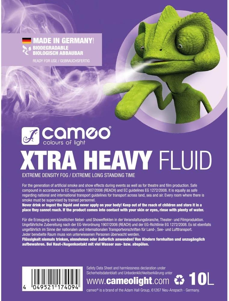 Cameo Light CLFXHEAVY10L XTRA HEAVY Nebelfluid, 10L Xtra Heavy Fluid 10L, Xtra Heavy Fluid 10L