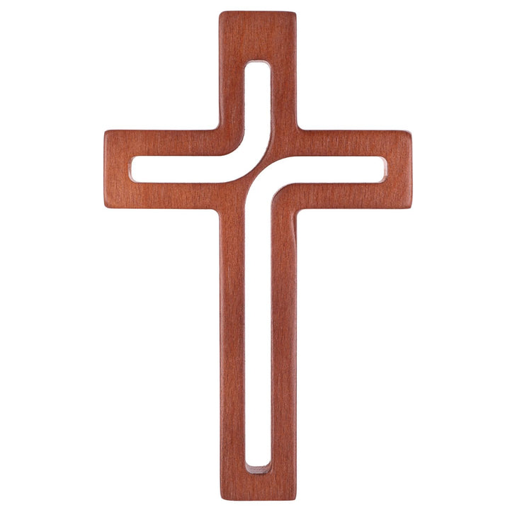 Drewniane Krzyże Hängendes Kreuz aus Buchenholz Modern Wandkreuz Kruzifix Glatte Oberfläche Hängend