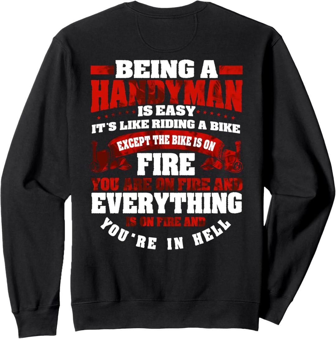 Handwerker Geschenke Design auf der Rückseite der Kleidung Sweatshirt