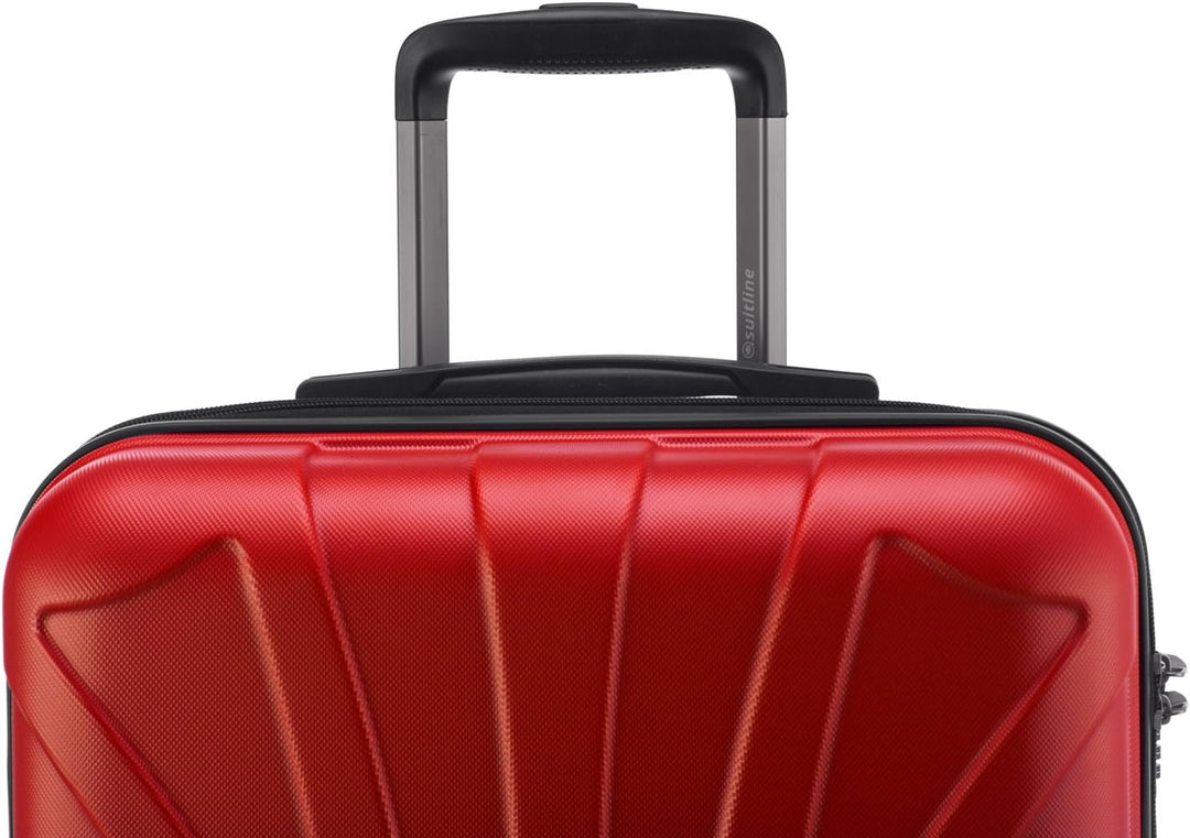Suitline - 2er Trolley - Koffer Set Grössen Rot 2er Set M, Rot 2er Set M