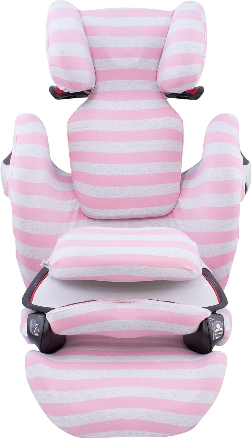 JYOKO Kids Bezug für Autositz kompatibel mit Cybex Pallas M (Pink Island), Pink Island