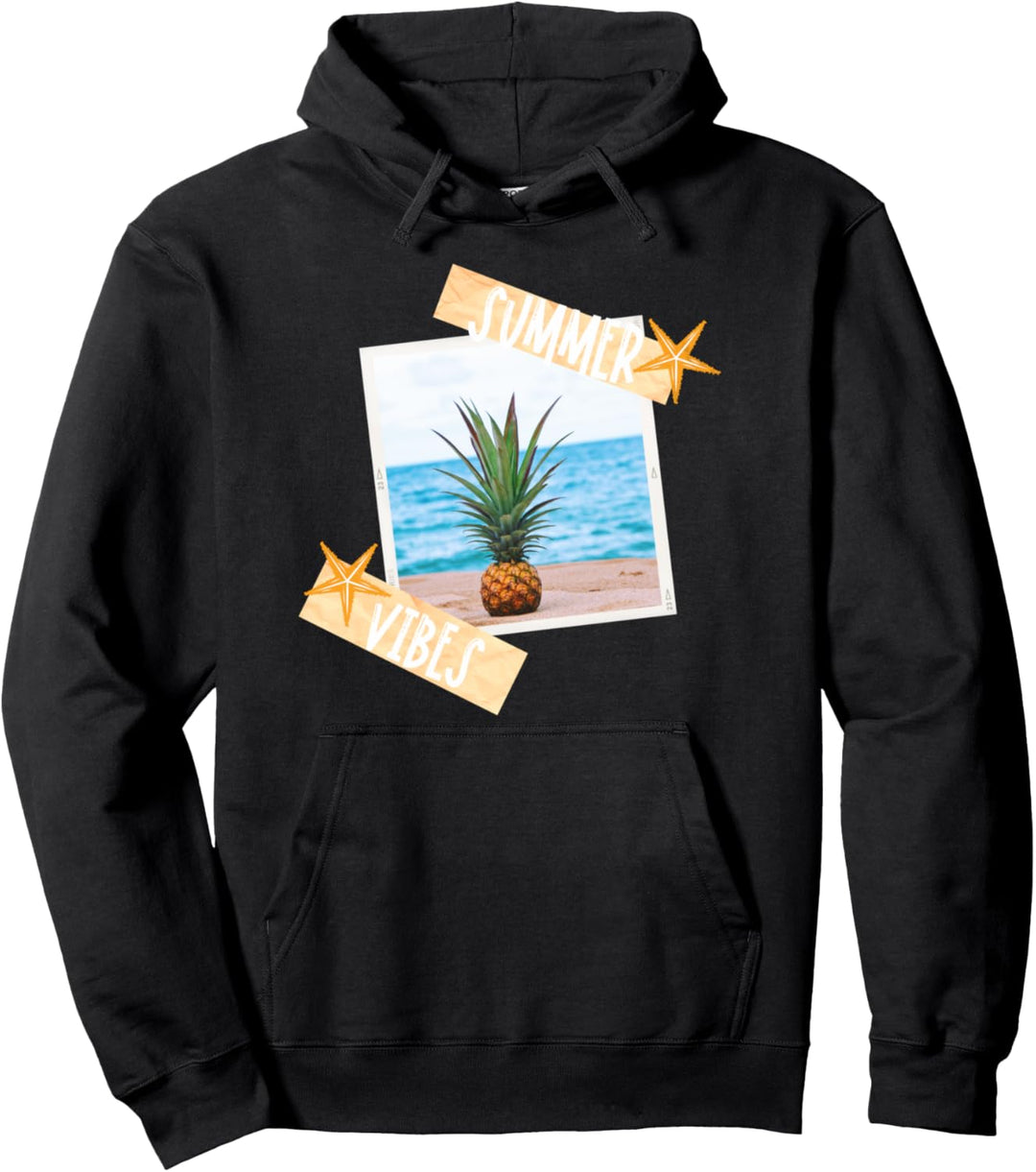 Sommer Feeling tropische Ananas Frucht Strand Urlaub Meer Pullover Hoodie
