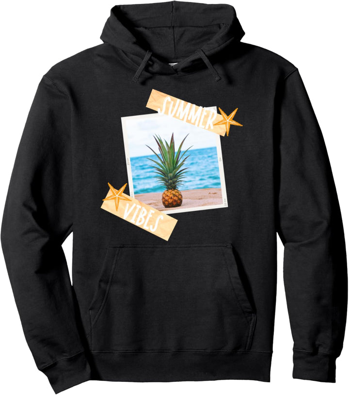 Sommer Feeling tropische Ananas Frucht Strand Urlaub Meer Pullover Hoodie