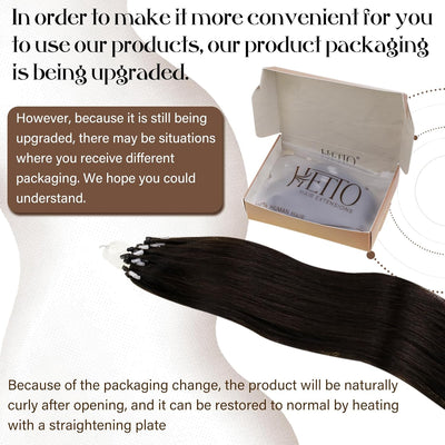 Hetto Microring Echthaar Extensions Dunkelstes Braun Echthaar Micro Ring Extensions Remy Microring E