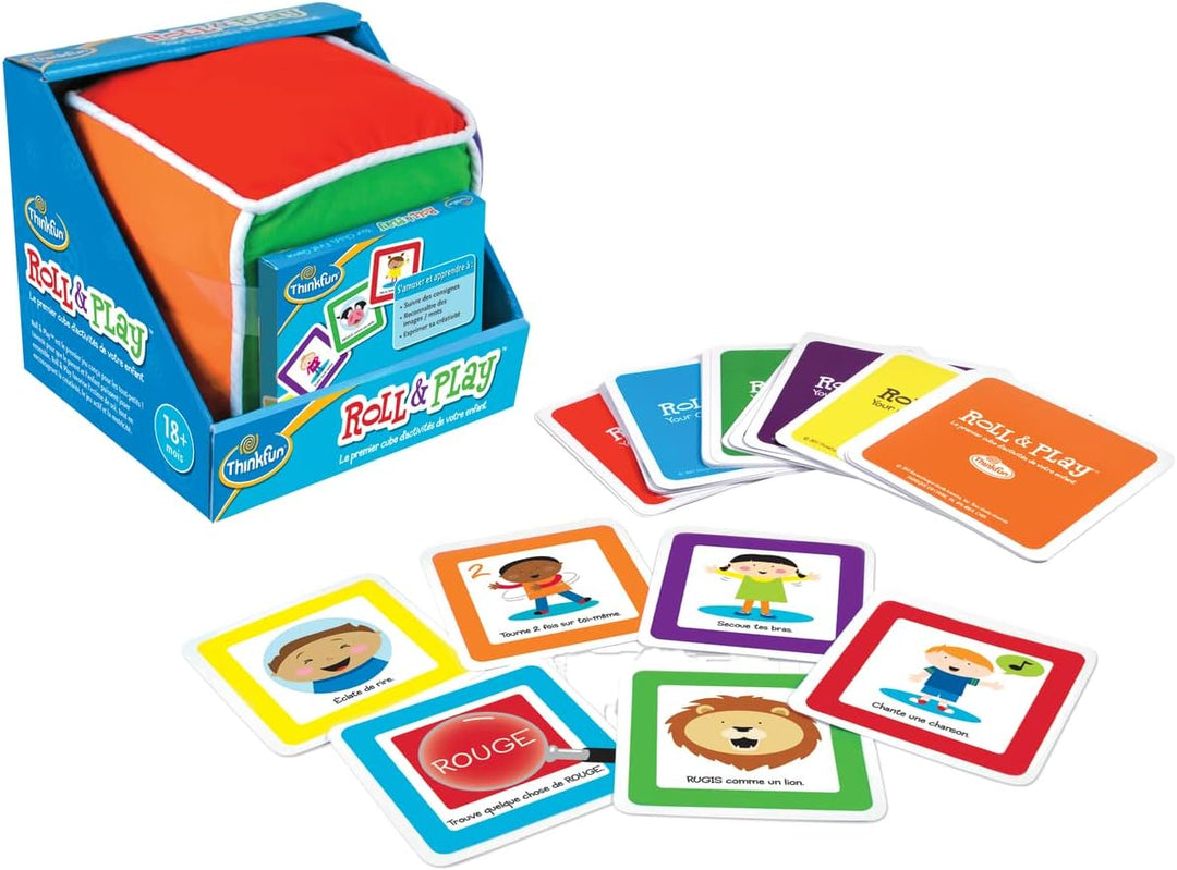 Ravensburger ThinkFun – Roll & Play – Lernspiel – Der erste Aktivitätswürfel Ihres Kindes – 1 Spiele