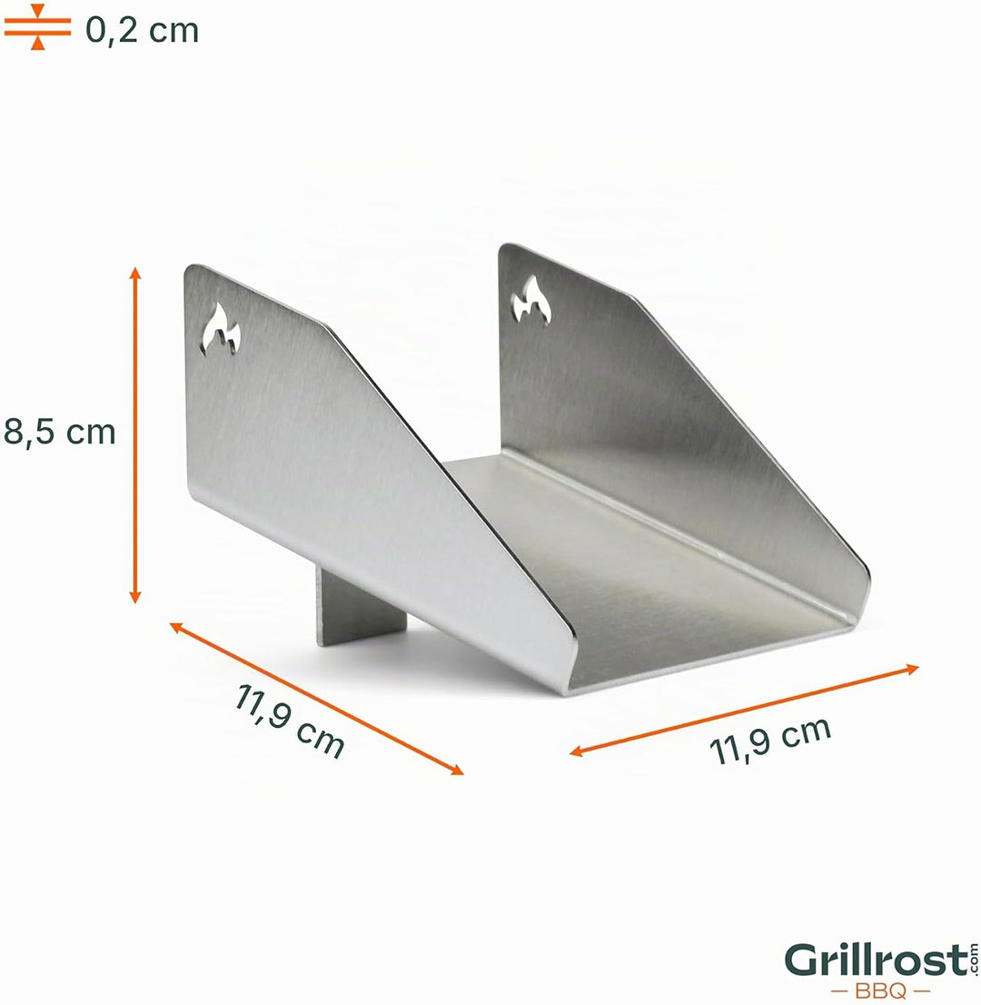 Edelstahl Pelletrutsche | Pellettrichter - magnetisch - das Upgrade für Traeger Pellet-Grills