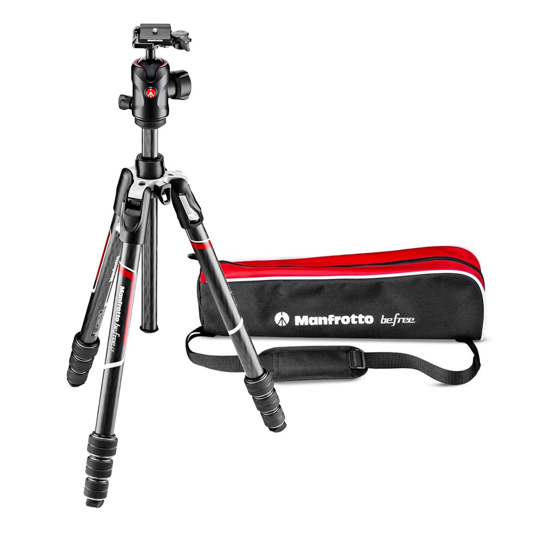 Manfrotto Befree Advanced GT PRO Kamerastativ Kit, Reisestativ Twist (Drehverschluss) mit Kugelkopf,
