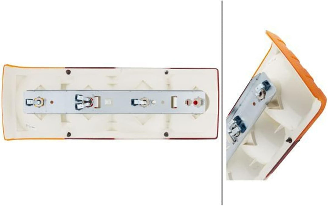 HELLA - Heckleuchte - Glühlampe - 12V - Einbau/geschraubt - Lichtscheibenfarbe: mehrfarbig - Stecker