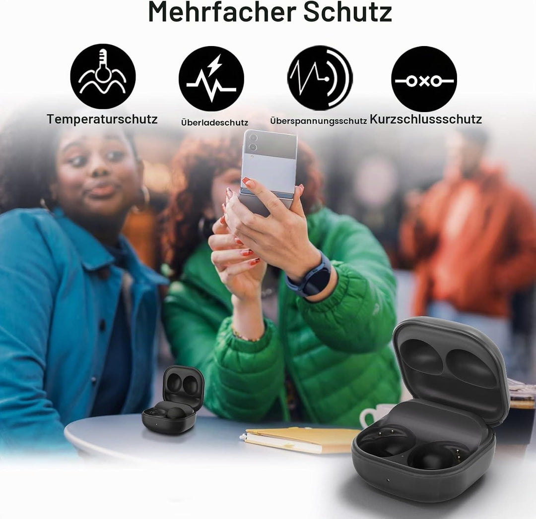 leChivée Ersatz Ladecase für Samsung Galaxy Buds 2 Pro,Kabelloses Ladecase Kompatibel mit Galaxy Bud