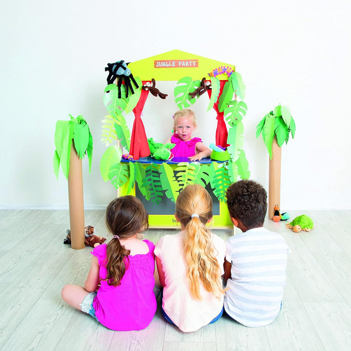 Beleduc Kasperletheater Holz - Puppentheater Kinder Kaspertheater Nocolor, Nocolor