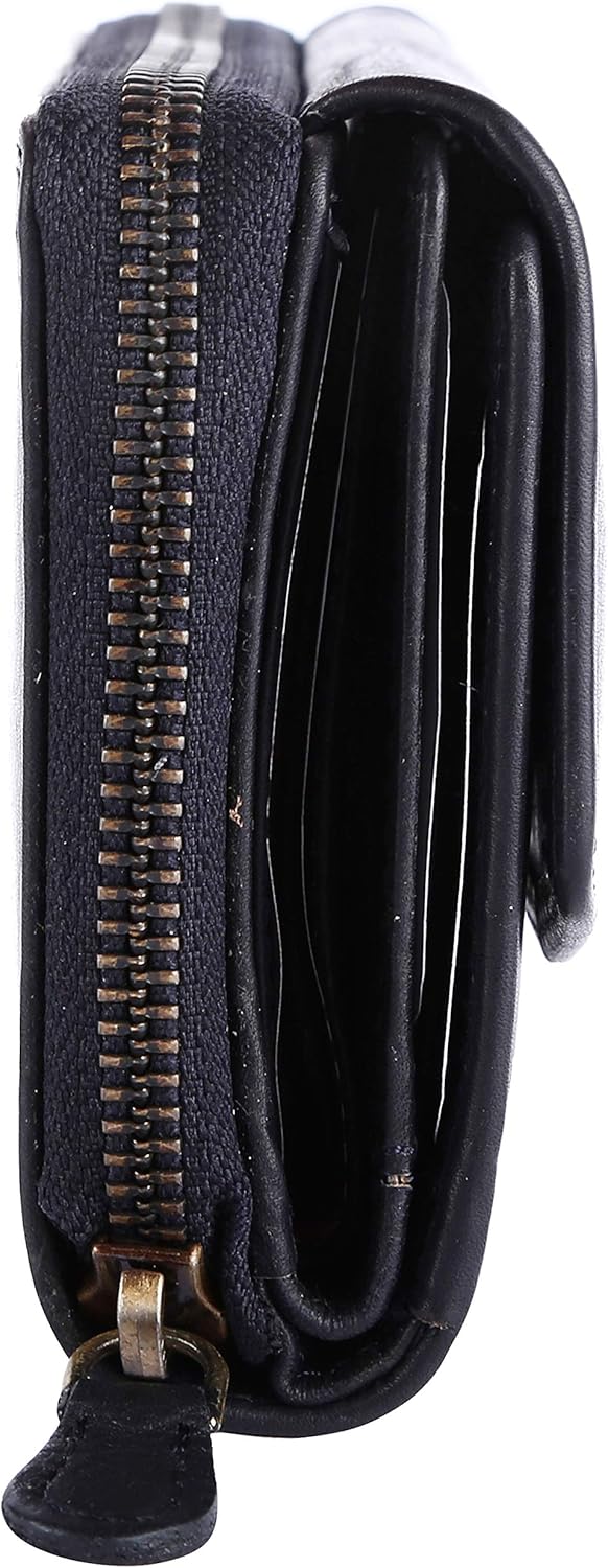 Chunkyrayan Echtleder Damen Geldbörse Hochwertig Vintage RFID Schutz inklusive Leder Schlüsselanhäng