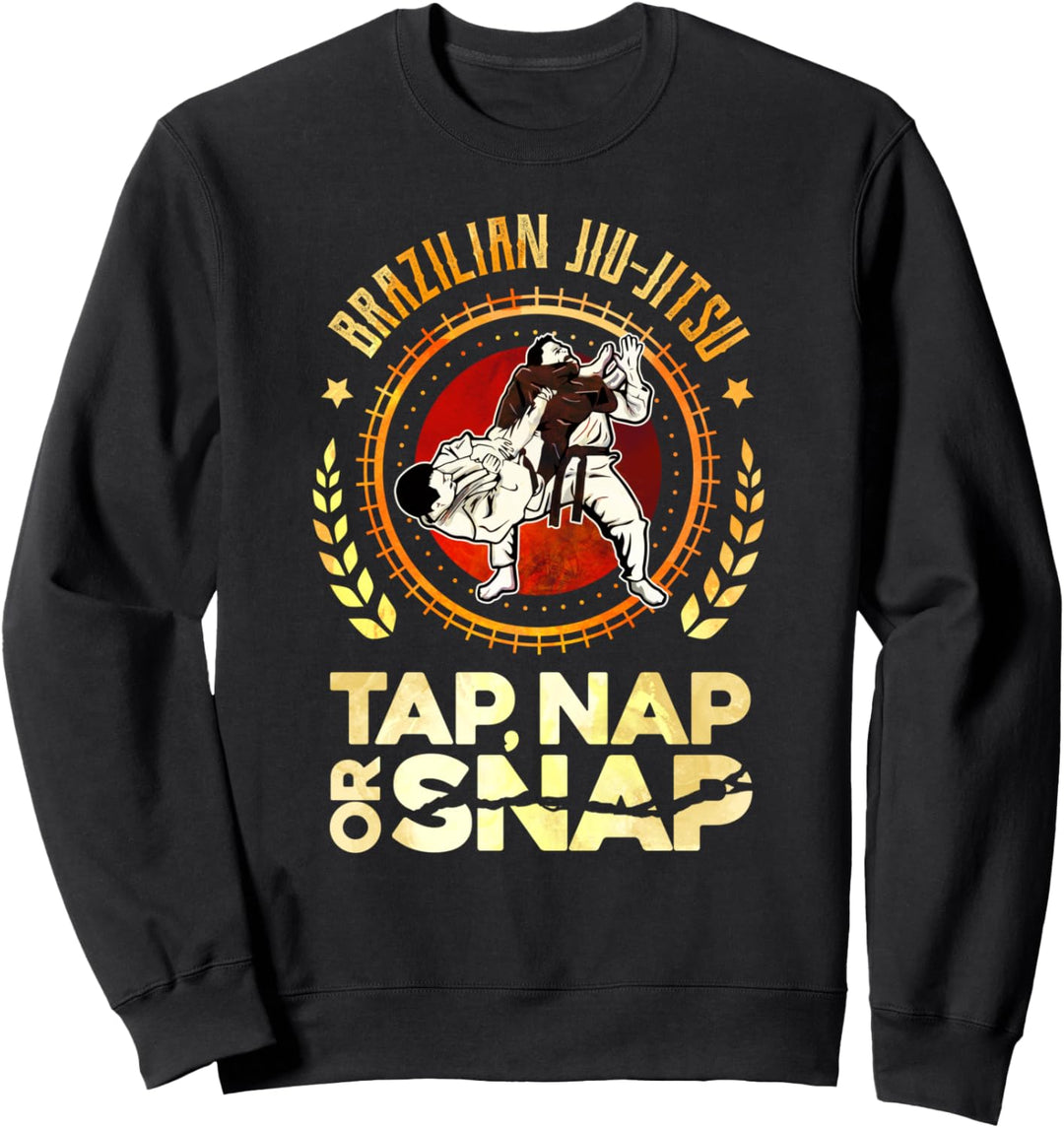 Brasilianisches Jiu Jitsu BJJ Tap Nap oder Snap Jiujitsu MMA Sweatshirt