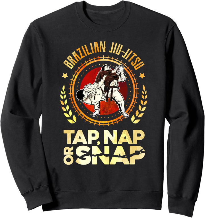 Brasilianisches Jiu Jitsu BJJ Tap Nap oder Snap Jiujitsu MMA Sweatshirt