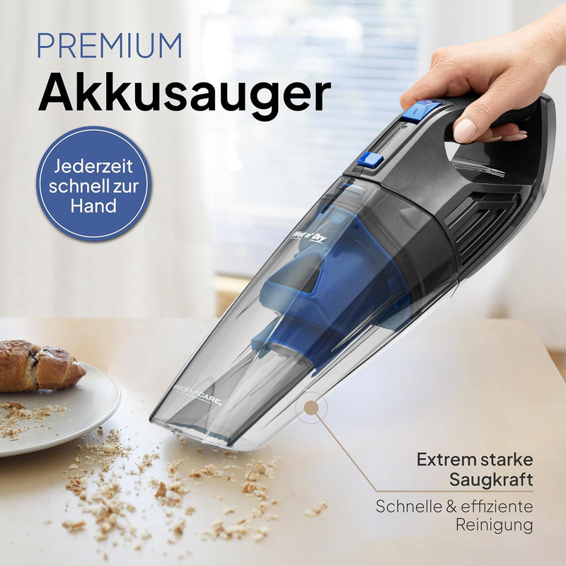 ProfiCare® 2in1 Handstaubsauger zum Nass- und Trockensaugen | Leistungsstarker Handstaubsauger Akku