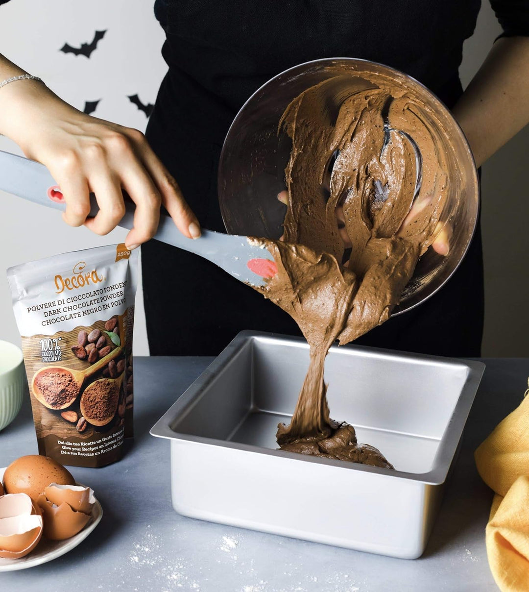 Decora 0062643 Profi-BACKFORM QUADRATISCH AUS ELOXIERTEM Aluminium cm 40X40X7,5, Metall, 40 x 40 x 7