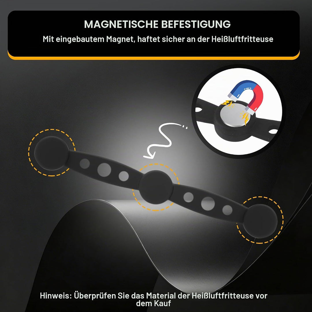 15 Stück Magnetische Befestigungsschnalle,Magnet Silikon Schnalle,Magnet Silikon Schna für Backpapie