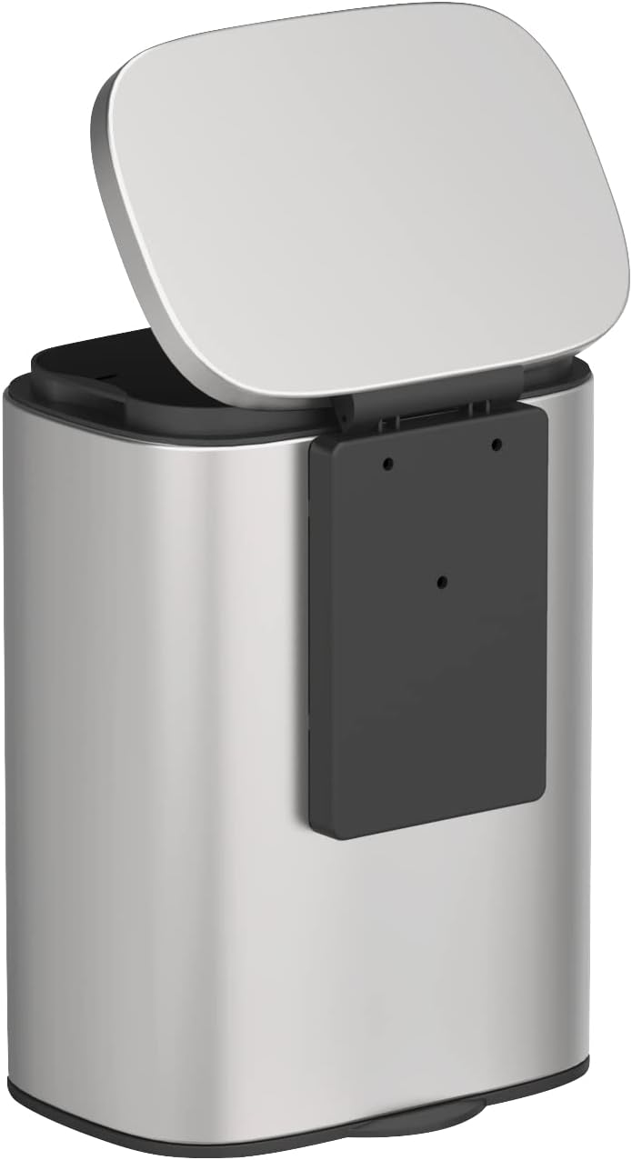 WENKO Wand-Kosmetikeimer Mod. Sare 5 ltr., Mülleimer mit Deckel und Absenkautomatik, Badezimmer-Eime