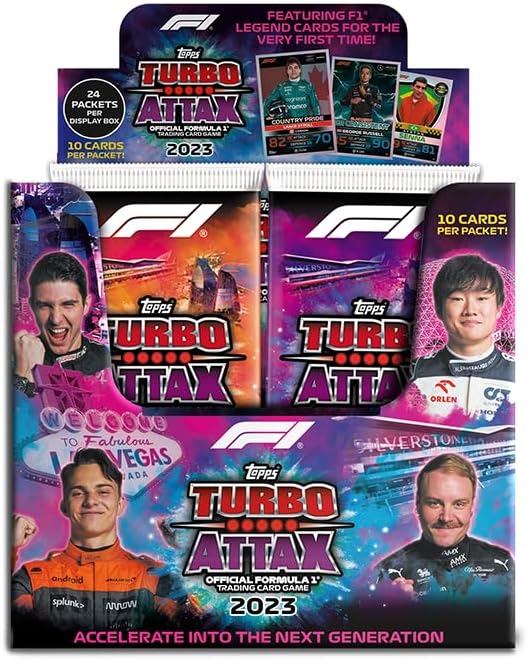 Topps Turbo Attax Formula 1 2023, Trading Cards - Display Box (Display Box), Display Box