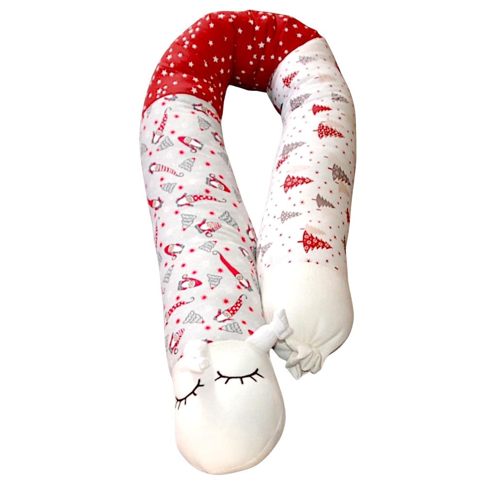 Zugluftstopper,Bettschlange Länge 120cm **Seitenschläferkissen (Bäume weiss), Bäume Weiss