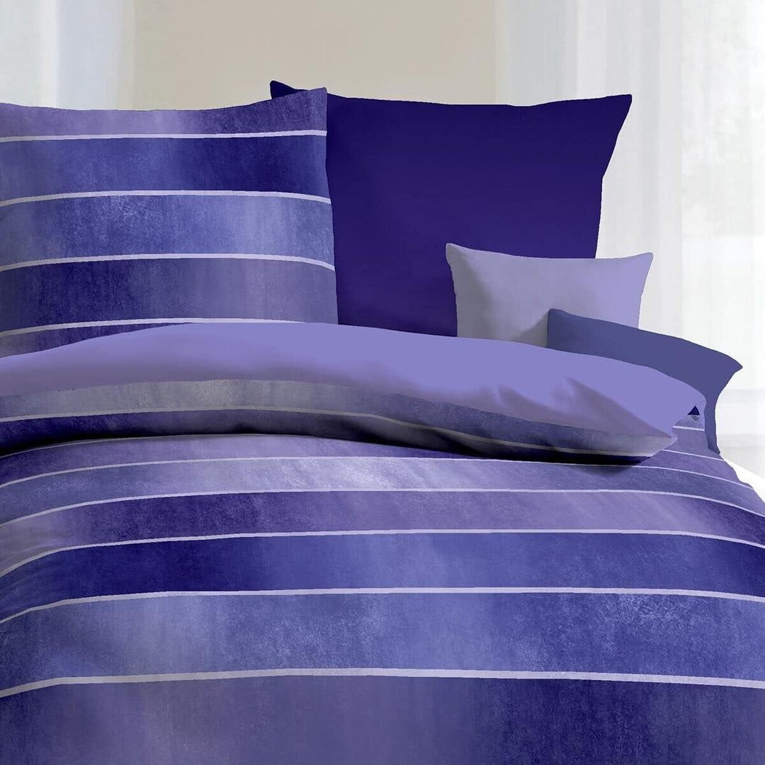 Kaeppel Mako-Satin Bettwäsche Timeless violett, 1 Bettbezug 135 x 200 cm + 1 Kissenbezug 80 x 80 cm