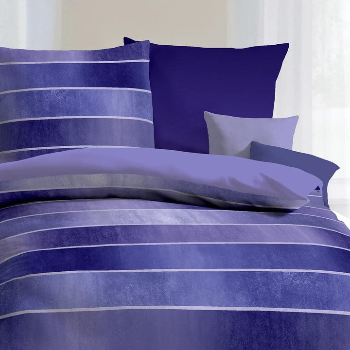 Kaeppel Mako-Satin Bettwäsche Timeless violett, 1 Bettbezug 135 x 200 cm + 1 Kissenbezug 80 x 80 cm