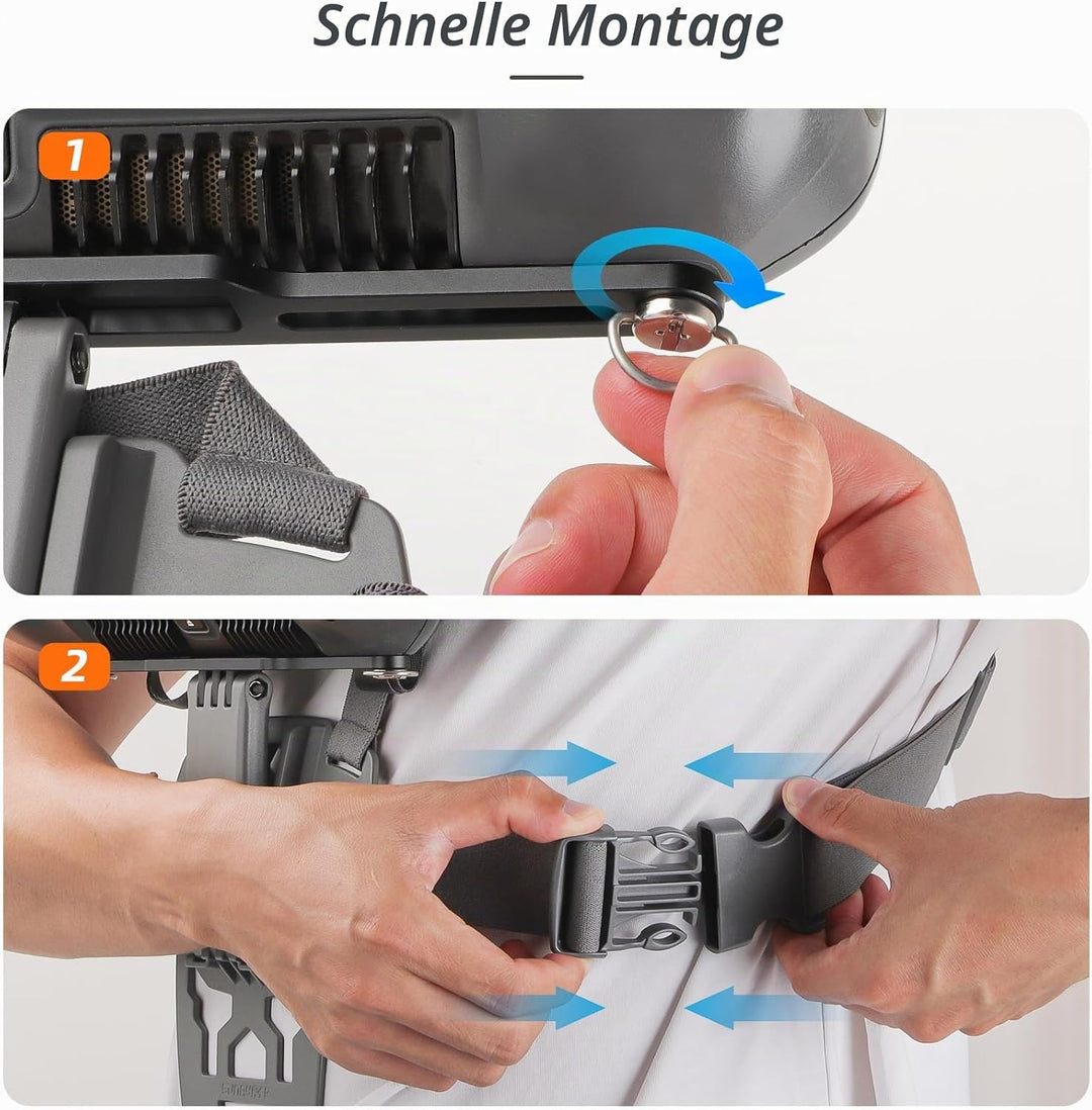 Fututech Ergonomische Halterung für DJI RC Plus, verstellbare Halterung für Drohnen-Fernbedienung, J