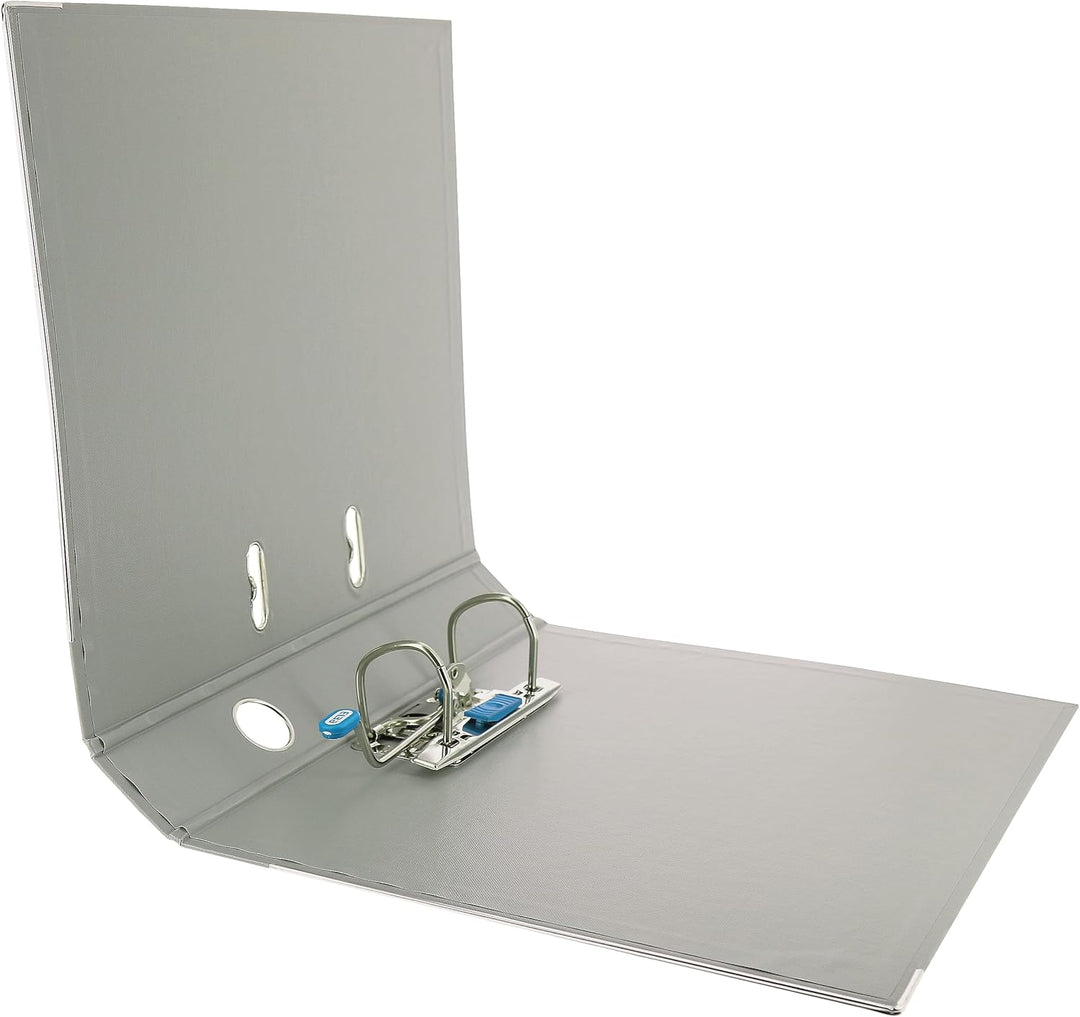 Elba Ordner A4, Smart Pro+, 5 cm schmal, Kunststoff, grau, 10 Stück schmal (10 Stück) grau, schmal (