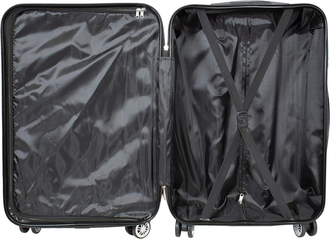 Monopol Handgepäck Leicht Hartschale Como 57 cm 42 Liter 4 Räder Zahlenschloss Anthrazit Handgepäck