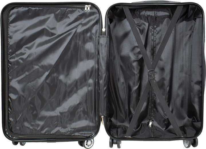 Monopol Handgepäck Leicht Hartschale Como 57 cm 42 Liter 4 Räder Zahlenschloss Anthrazit Handgepäck