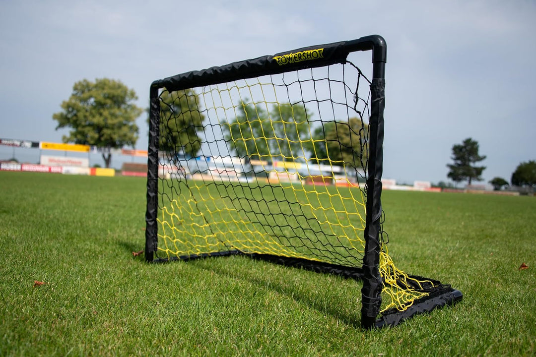 Fussballtor Garten 90 x 60 cm - 2er Set - inkl. Netz, Stecksystem und Bodenanker - Fussballtor MINI