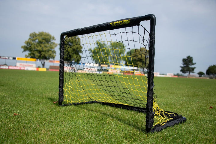 Fussballtor Garten 90 x 60 cm - 2er Set - inkl. Netz, Stecksystem und Bodenanker - Fussballtor MINI