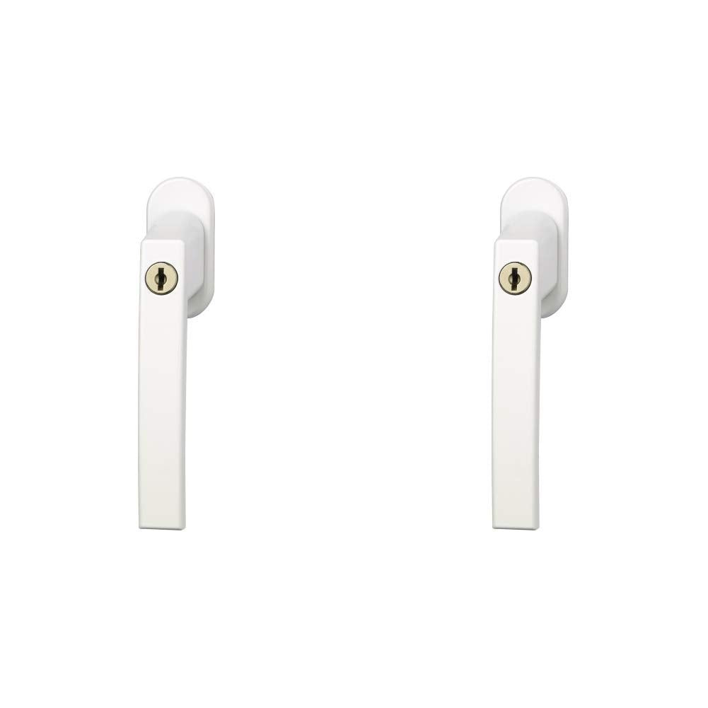 ABUS Fenstergriff abschliessbar FG210, Triples Set-3-Stück gleichschliessend, weiss & Fenstergriff a