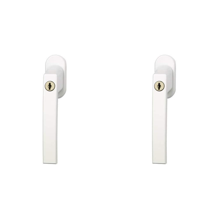 ABUS Fenstergriff abschliessbar FG210, Triples Set-3-Stück gleichschliessend, weiss & Fenstergriff a