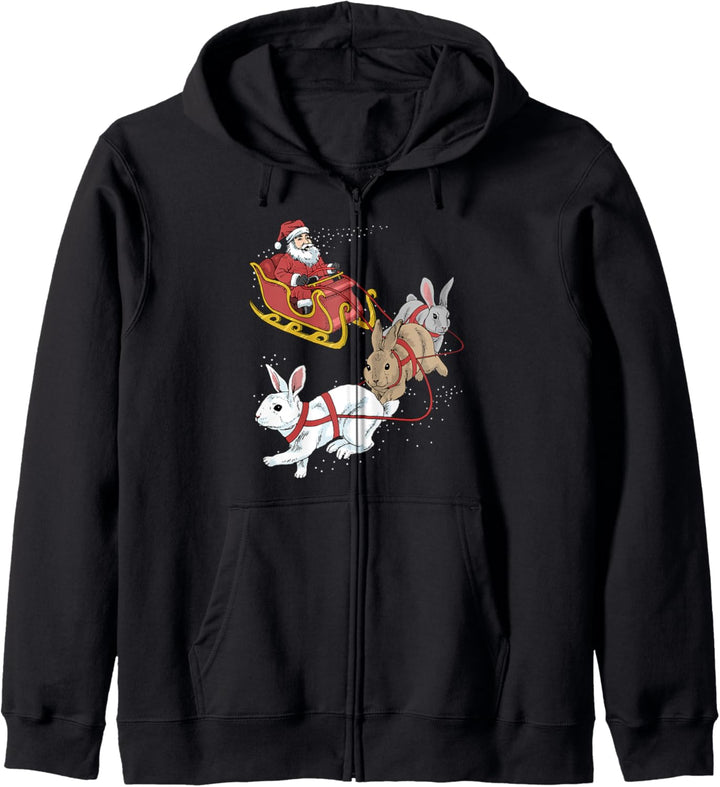 Hase Weihnachts Kapuzenjacke