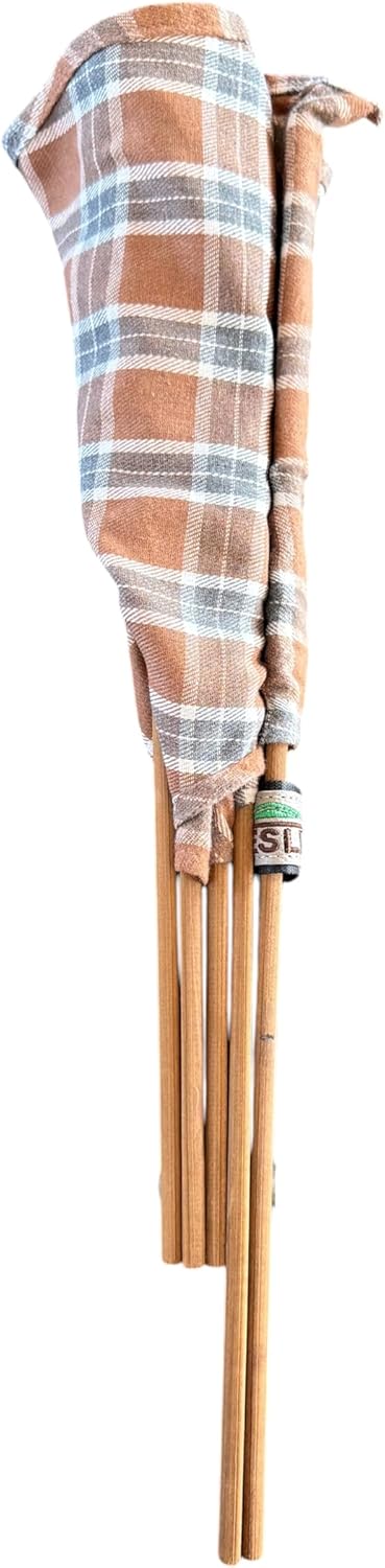 Sauna Fächer 75 cm – Grosser handgemachter Saunafächer für Aufguss & Wärmeverteilung – 100% Baumwoll