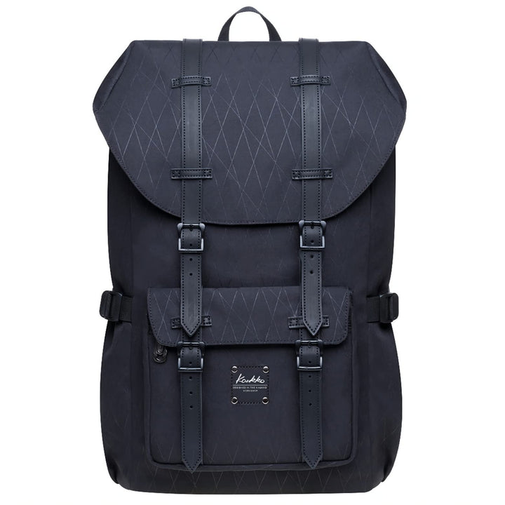 KAUKKO Rucksack Damen Herren Daypack mit Laptopfach für 14 Zoll Notebook für Freizeit Job Uni Reisen
