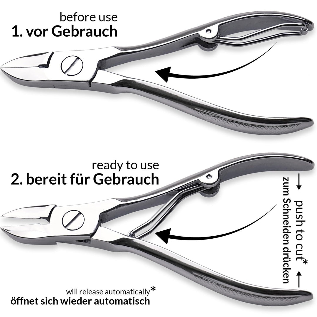 marQus Solingen Maniküre Set Herren und Damen 7 Teile mit Nagelzange - Made in Germany für Hand- und