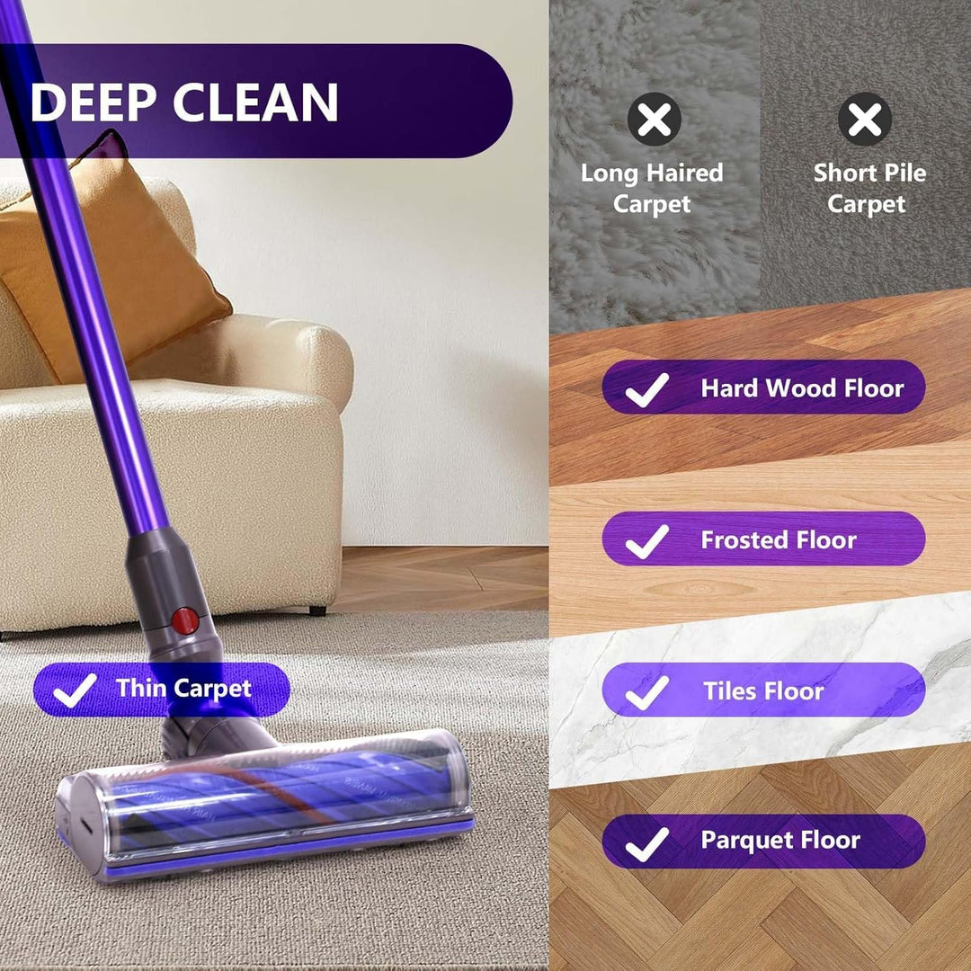 Ersatzbürstenkopf Upgrade Anti-Tangle für Dyson V12 Detect Slim Direktantrieb Elektrische Turbinenbü