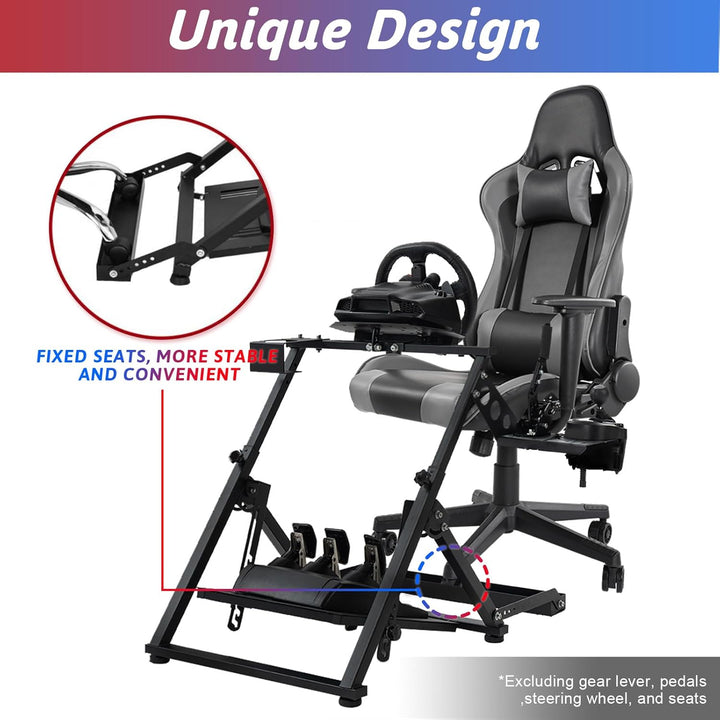 Minneer G29/G27 Rennsport-Lenkradstände X-förmige faltbare Racing Lenkrad Ständer mit Sitz Fixierung
