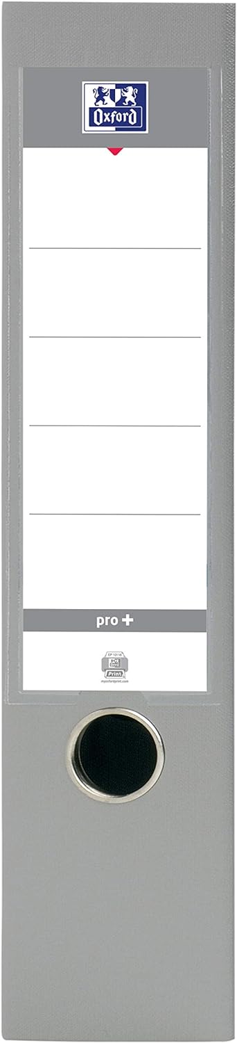 Oxford Smart Pro+ Ordner A4 80 mm PP/PP Grau 10er Stück, Grau