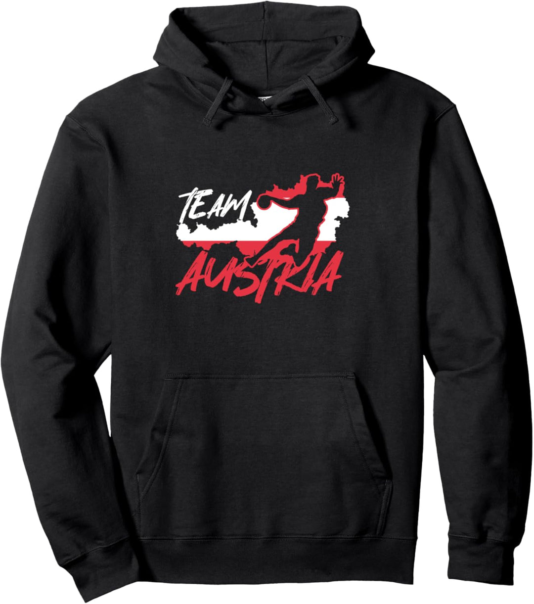 Handball Spieler Österreich Team Handballer Ballsportarten Pullover Hoodie