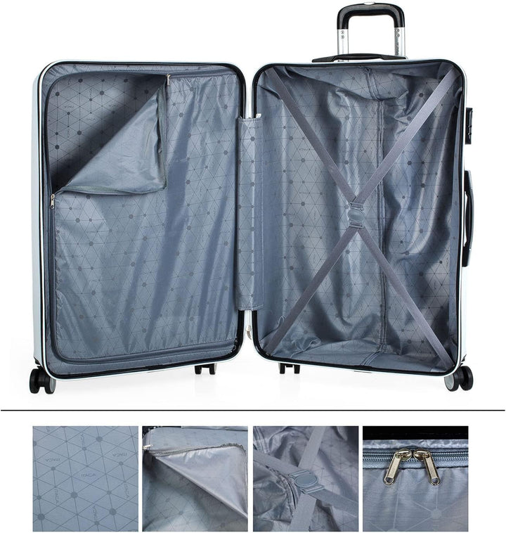 ITACA Elba Basic, 2 Koffer M/L Weiss, Weiss