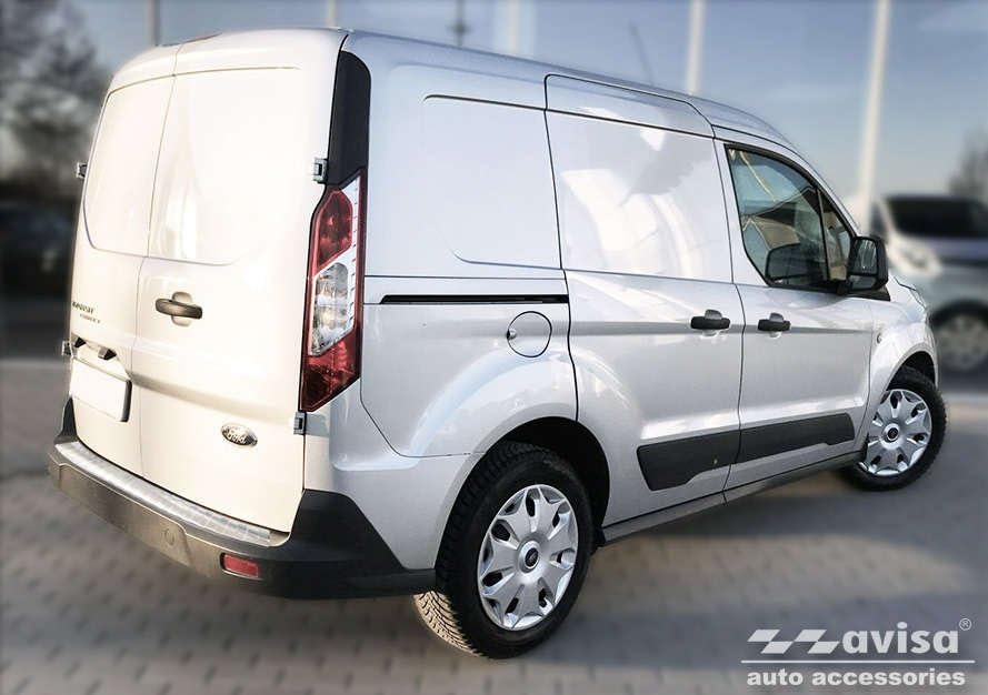 Avisa Edelstahl Heckstossstangenschutz kompatibel mit Ford Tourneo Connect II/Transit Connect II 201